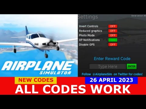 *ALL CODES WORK* Airplane Simulator ROBLOX | NEW CODES | 26 APRIL 2023 ...