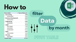 Excel Pivot Table: How To Filter By Month