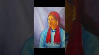 A Day in the Life of acrylic painting potrait #potrait #acrylicpainting #shorts #youtubeshorts #art