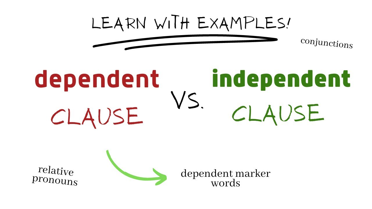 Dependent And Independent Clauses - YouTube