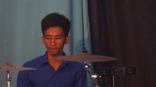 ដោយសារព្រះយេស៊ូវ - Because Of Jesus - Drum Cover by Veasna