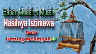 Cara Sederhana⁉️Membuat Sangkar Cungkok Bambu👍 Minim Modal, Untung Melimpah💵||Bamboo birdcage making