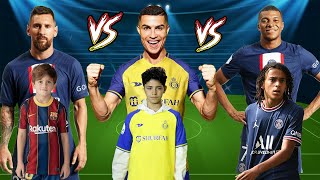 Thiago Messi VS junior Ronaldo VS Ethan Mbappe