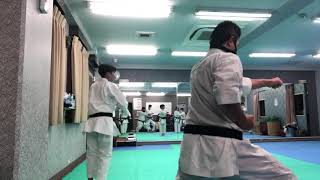 香川政義師範による伝統流派の空手の稽古　shotkan karate  kagawa masayoshi  koumeican