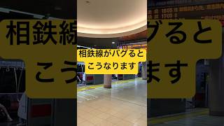 相鉄線がバグるとこうなります。過去にない行き先が誕生笑