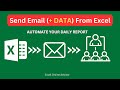 Send Email From Excel along with Data | Automate Your Daily Report |