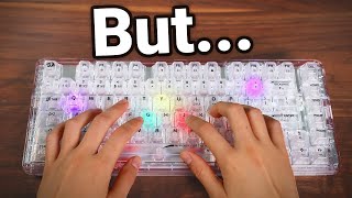 This INSANE clear keyboard is only $90...
