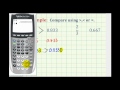 Ex:  Compare Fractions and Decimals using Inequality Symbols