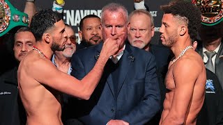 David Benavidez vs David Morrell • Full INTENSE Weigh In \u0026 Face Off Video