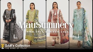 MauSummery Vol 3 | Discount 🔥| Lawn Luxury Summer 3pcs | SAM's Collection