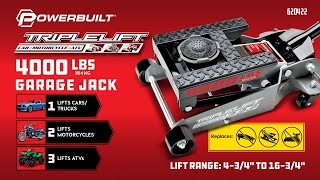 620422 4000 Lbs Powerbuilt Triple Lift floor jack