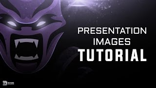 Photoshop Tutorial Presentation Images for eSports Logos