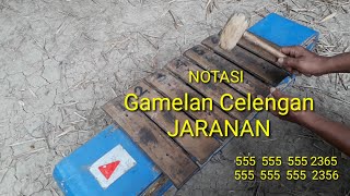 Notasi Gamelan Celeng Srenggi Jaranan Demung pelog7.