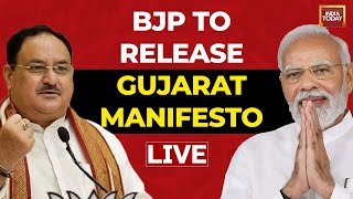 Watch LIVE: BJP Releases Gujarat Manifesto | Gujarat Assembly Election 2022 | JP Nadda | PM Modi