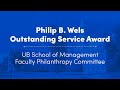 2022 UBuffalo Philip B. Wels Award Recipient: UB School of Management Faculty Philanthropy Committee