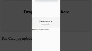 Drag and drop file uploader using html css and javascript #html #css #javascript #codinglife