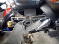 Shaft drive rear tyre removal and installation on Honda Shadow VT750 Part 1