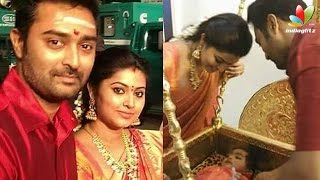 Sneha and Prasanna pulling Golden Chariot in Palani Temple | Hot Tamil Cinema News