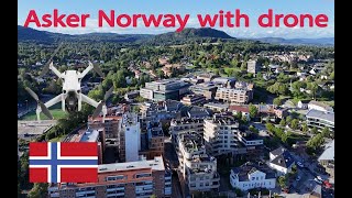 Asker Norway with drone/ محله خودمون به قول معروف در این ویدئو بیننده باشید