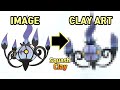 Pokémon Clay Art: Chandelure Ghost/Fire Pokémon!!