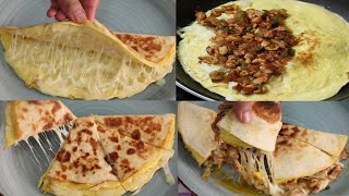 Quesadillas / Easy Chicken Cheese Quesadilla Recipe / Receta de quesadillas