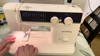 Privileg 1208C Nähmaschine Bedienungsanleitung wie die Nähmaschine funktioniert #nähmaschine #sewing