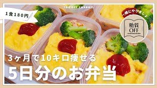 【1食180円】【低糖質なオムライス】5日分まとめて作り置きする冷凍弁当の作り方