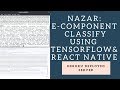 Nazar Server: Electronic Component Classification using Tensorflow and React-Native