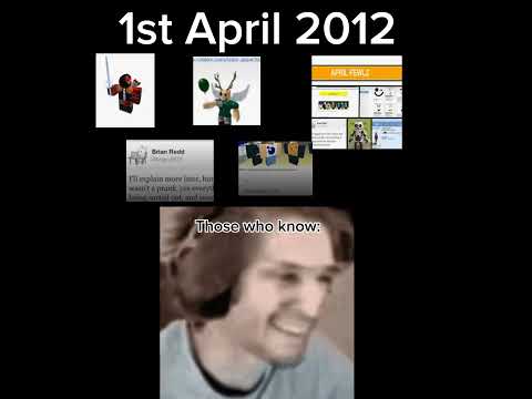 Remember 2012 April Fools Incident Roblox - YouTube