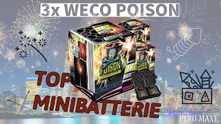 3x WECO POISON 🎆 ALDI Batterie mit TOP Preis-Leistung 💥 F2 Silvester Feuerwerk