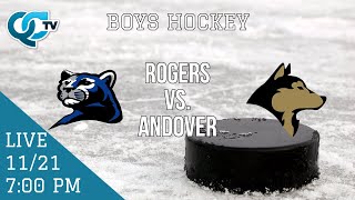 Boys Hockey: Rogers @ Andover | Andover High School | QCTV