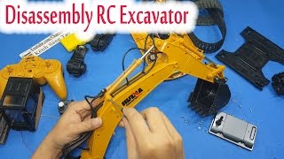 Disassembly - What's inside RC Excavator Huina Toys 1550