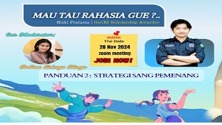 WEBINAR  BEASISWA 2024  BERANI UNTUK BERMIMPI : Panduan 2 Strategi Sang Pemenang 1