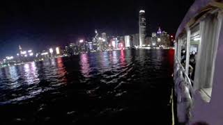 360度全景拍攝 香港夜景2022 天星小輪 中環 至 尖沙咀 維多利亞港