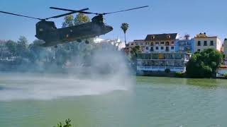 DEMOSTRACIÓN OPERATIVA MILITAR EN EL RÍO GUADALQUIVIR SEVILLA 2019