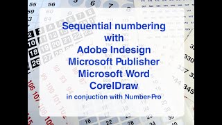 How do you add sequential numbers in InDesign?