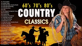 Top 100 Classic Country Songs Of 60s,70s, 80s  - Greatest Old Country Music Of All Time Ever