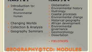 Changing Worlds: Geography in TCD - TCD Undergraduate Open Day 2012