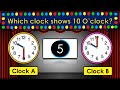 Telling Time Quiz: Half Past and O’Clock for Kids in English