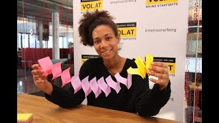 Faschingsdeko selber basteln: Post-Its als Girlande