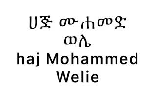 Haji Mohammed welie