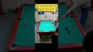 Offense and defense in one shot. #onepocket #billiardspool #trickshot #8ballpool #efrenreyes