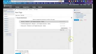 LEC OBT ePortfolio Tutorial - Instructure Canvas