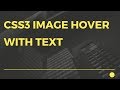 CSS3 Image Hover Effect with Text | CSS3 Image hover Animation