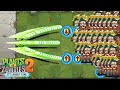 PvZ 2 100 Plant vs 100 Zombie - All Plants Max Level Vs Nutcracker Zombie - Who is best ?