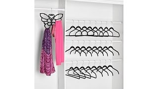 Huggable Hangers 25pc Set with Butterfly  Chrome