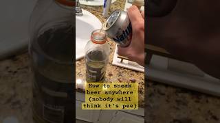 How to sneak beer in yellow Gatorade