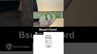 How To Play The Bsus4 Chord On Guitar - Guvna Guitars