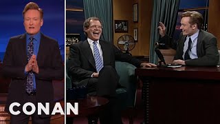 Conan Says Thank You To David Letterman | CONAN on TBS