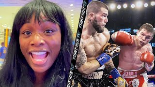 CLARESSA SHIELDS BREAKS DOWN CANELO VS CALEB PLANT; GIVES CANELO MAD RESPECT FOR HIS BOXING SKILLS